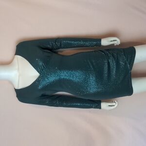 Xtraordinary Green Long Sleeve V Neck Mini Dress size XS